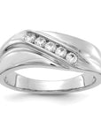 14K White Gold Lab Grown Diamond VS/SI GH, Men's Ring