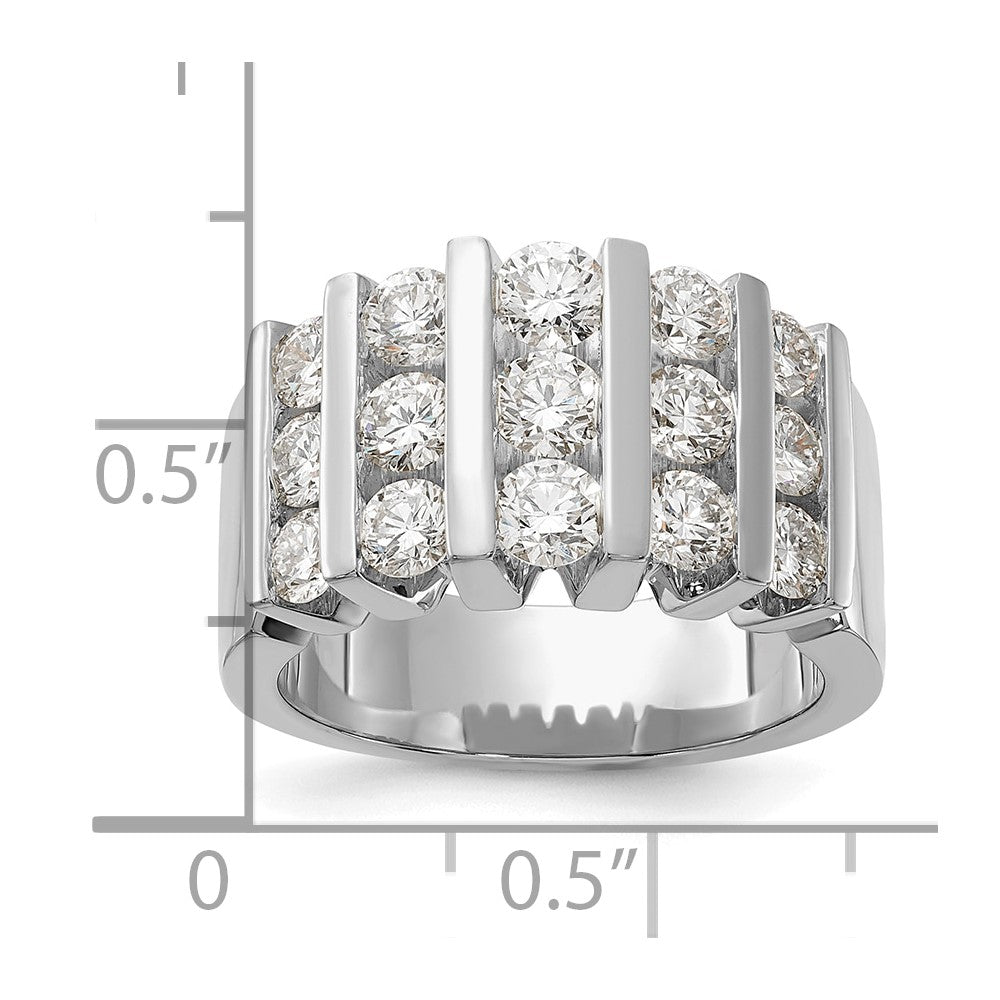 14K White Gold Lab Grown Diamond 2ctw VS/SI GH, Band