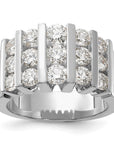 14K White Gold Lab Grown Diamond 2ctw VS/SI GH, Band