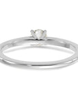 14K White Gold 1/4 carat Round VS/SI GH Lab Grown Diamond Solitaire 4 Prong Size 10 Engagement Ring