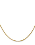 14K 18 inch 1.5mm Regular Rope with Lobster Clasp Chain