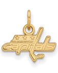 14k Gold NHL LogoArt Washington Capitals Extra Small Pendant