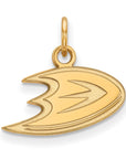 14k Gold NHL LogoArt Anaheim Ducks Letter D Extra Small Pendant