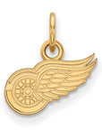 10k Gold NHL LogoArt Detroit Red Wings Extra Small Pendant