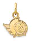 14k Gold NHL LogoArt Ottawa Senators Extra Small Pendant