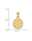 10k Gold NHL LogoArt Boston Bruins Small Pendant