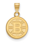 10k Gold NHL LogoArt Boston Bruins Small Pendant