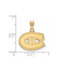 10k Gold NHL LogoArt Montreal Canadiens Small Pendant