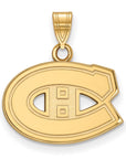 10k Gold NHL LogoArt Montreal Canadiens Small Pendant