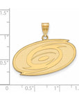 10k Gold NHL LogoArt Carolina Hurricanes Large Pendant