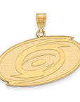 10k Gold NHL LogoArt Carolina Hurricanes Large Pendant