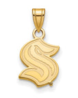 10k Gold NHL LogoArt Seattle Kraken Small Pendant