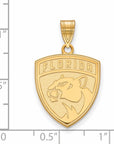 10k Gold NHL LogoArt Florida Panthers Large Pendant