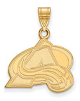 14k Gold NHL LogoArt Colorado Avalanche Letter A Medium Pendant