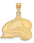 14k Gold NHL LogoArt Colorado Avalanche Letter A Large Pendant