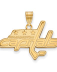 14k Gold NHL LogoArt Washington Capitals Large Pendant