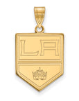 14k Gold NHL LogoArt Los Angeles Kings Large Pendant