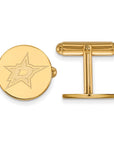 14k Gold NHL LogoArt Dallas Stars Cuff Links