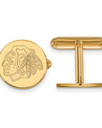 14k Gold NHL LogoArt Chicago Blackhawks Cuff Links