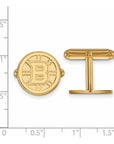 14k Gold NHL LogoArt Boston Bruins Cuff Links