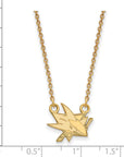 10k Gold NHL LogoArt San Jose Sharks Small Pendant 18 inch Necklace