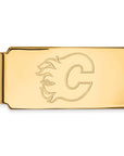 14k Gold NHL LogoArt Calgary Flames Money Clip