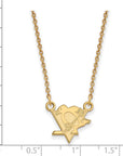 14k Gold NHL LogoArt Pittsburgh Penguins Small Pendant 18 inch Necklace