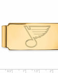 14k Gold NHL LogoArt St. Louis Blues Money Clip