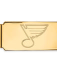 14k Gold NHL LogoArt St. Louis Blues Money Clip