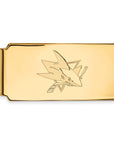 14k Gold NHL LogoArt San Jose Sharks Money Clip