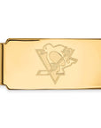 10k Gold NHL LogoArt Pittsburgh Penguins Money Clip