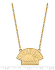 10k Gold NHL LogoArt Boston Bruins Large Pendant 18 inch Necklace