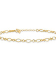 14k Fancy Link 9in with 1in ext Anklet