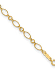 14k Fancy Link 9in with 1in ext Anklet