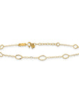 14k Oval Shapes 10in Plus 1in ext Anklet