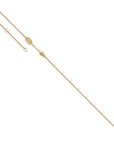 14K Polished Arrow 9in Plus 1in ext. Anklet