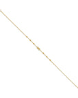 14K Infinity Symbol 10in Plus 1in ext. Anklet