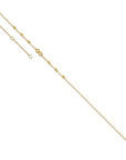 14K Infinity Symbol 10in Plus 1in ext. Anklet