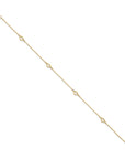 14K Heart 10in Plus 1in ext. Anklet