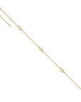 14K Heart 10in Plus 1in ext. Anklet