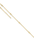 14K Polished Fancy Filigree Link 9in Plus 1 in ext. Anklet