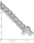 14K White Gold Lab Grown Diamond VS/SI GH, Fancy Bracelet