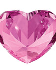 Created Pink Sapphire 4mm Heart