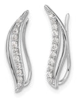 14K White Gold Lab Grown Diamond VS/SI GH, Earrings