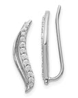 14K White Gold Lab Grown Diamond VS/SI GH, Earrings