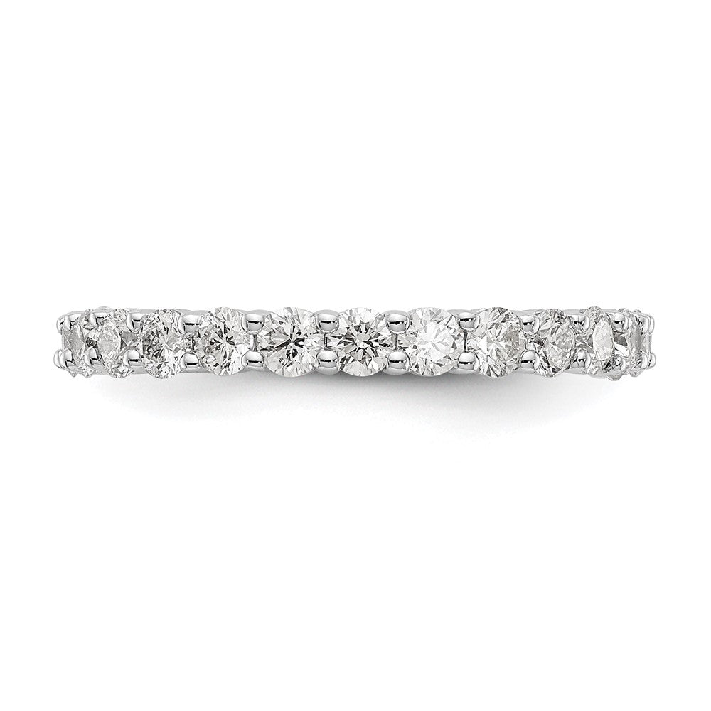 14K White Gold Lab Grown Diamond VS/SI GH, Shared Prong Eternity Ban