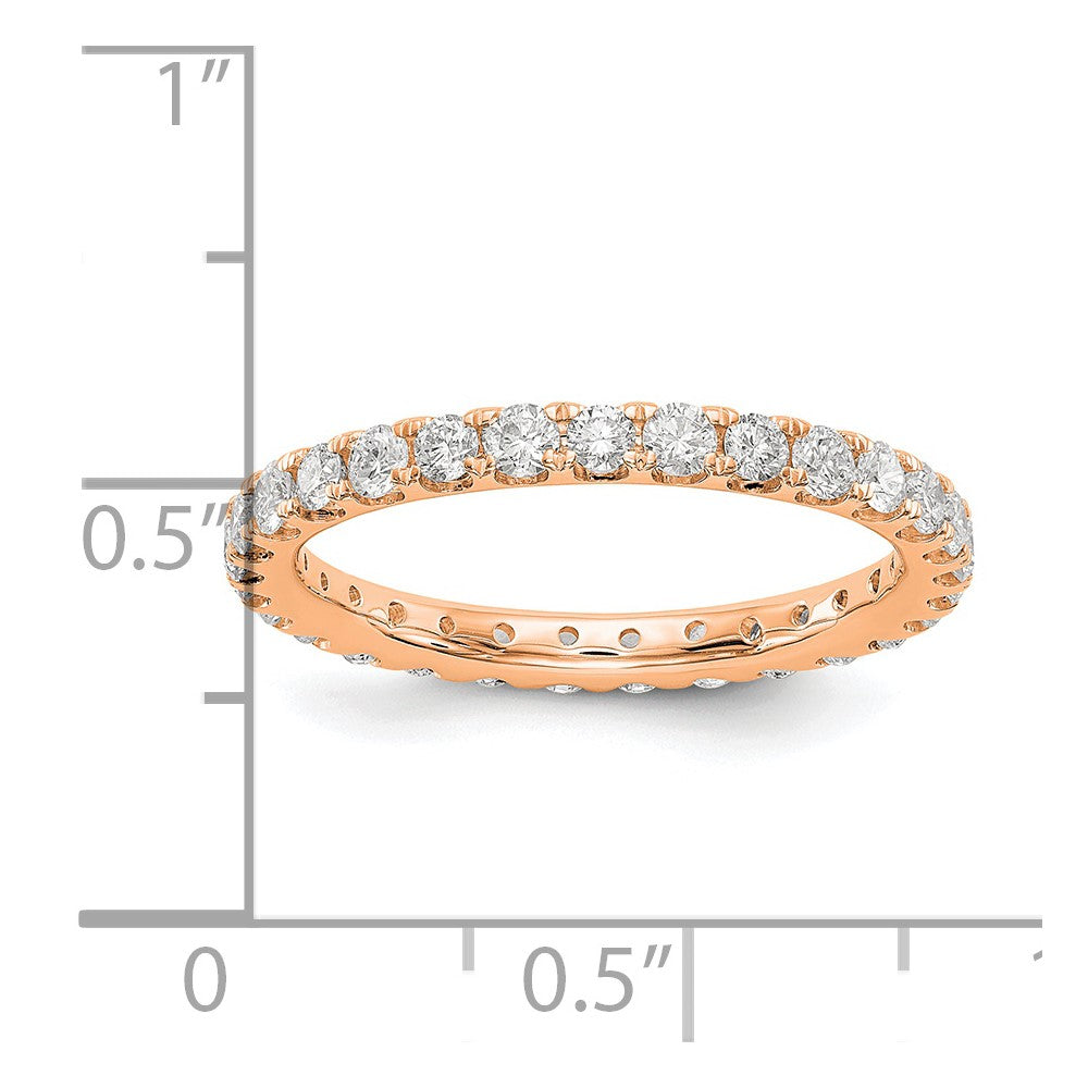 14K Rose Gold Lab Grown Diamond VS/SI GH, Eternity Band