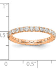 14K Rose Gold Lab Grown Diamond VS/SI GH, Eternity Band