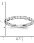 14K White Gold Lab Grown Diamond VS/SI GH, Eternity Band