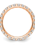 14K Rose Gold Lab Grown Diamond VS/SI GH, Eternity Band